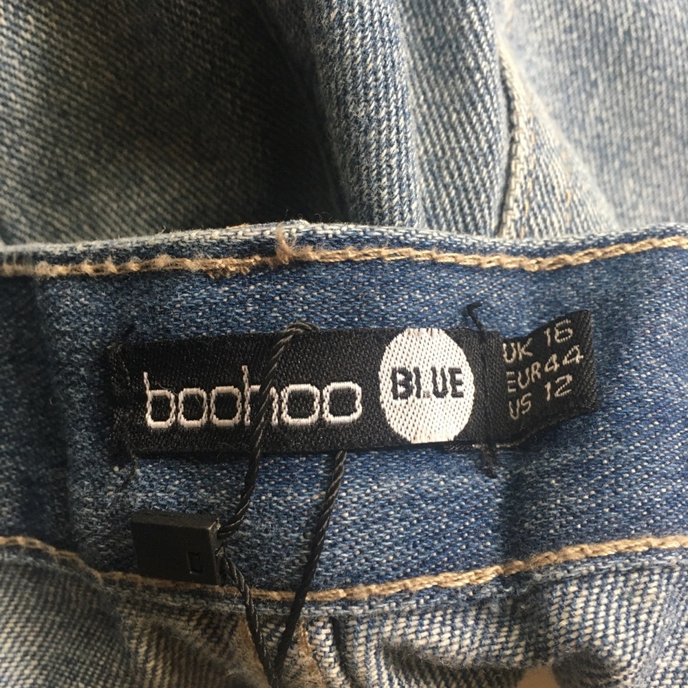 Tall Denim Acid Wash Boyfriend Jeans BLUE 16